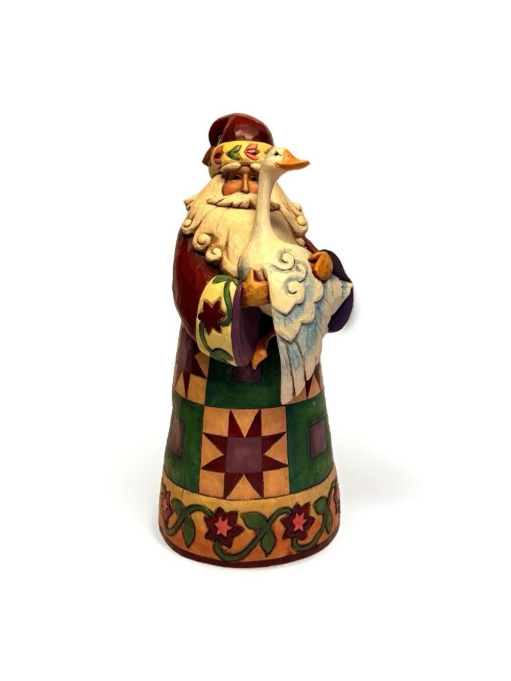 Jim Shore Christmas Goose Figurine 4008936 Santa Claus 2007